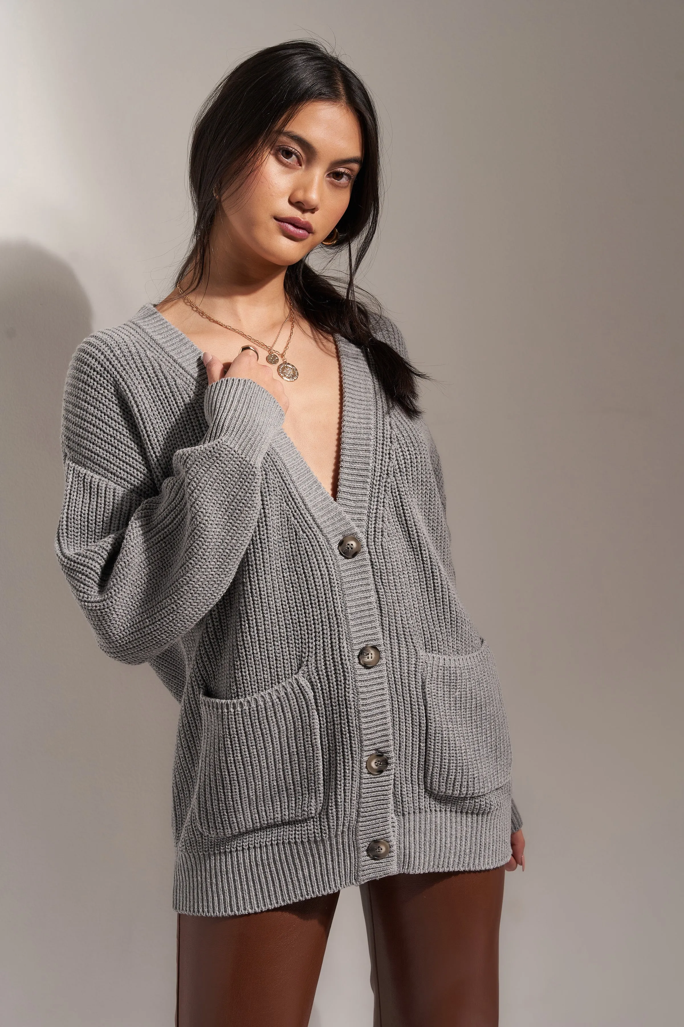 The Cardigan - Heather Grey sold by Callahan