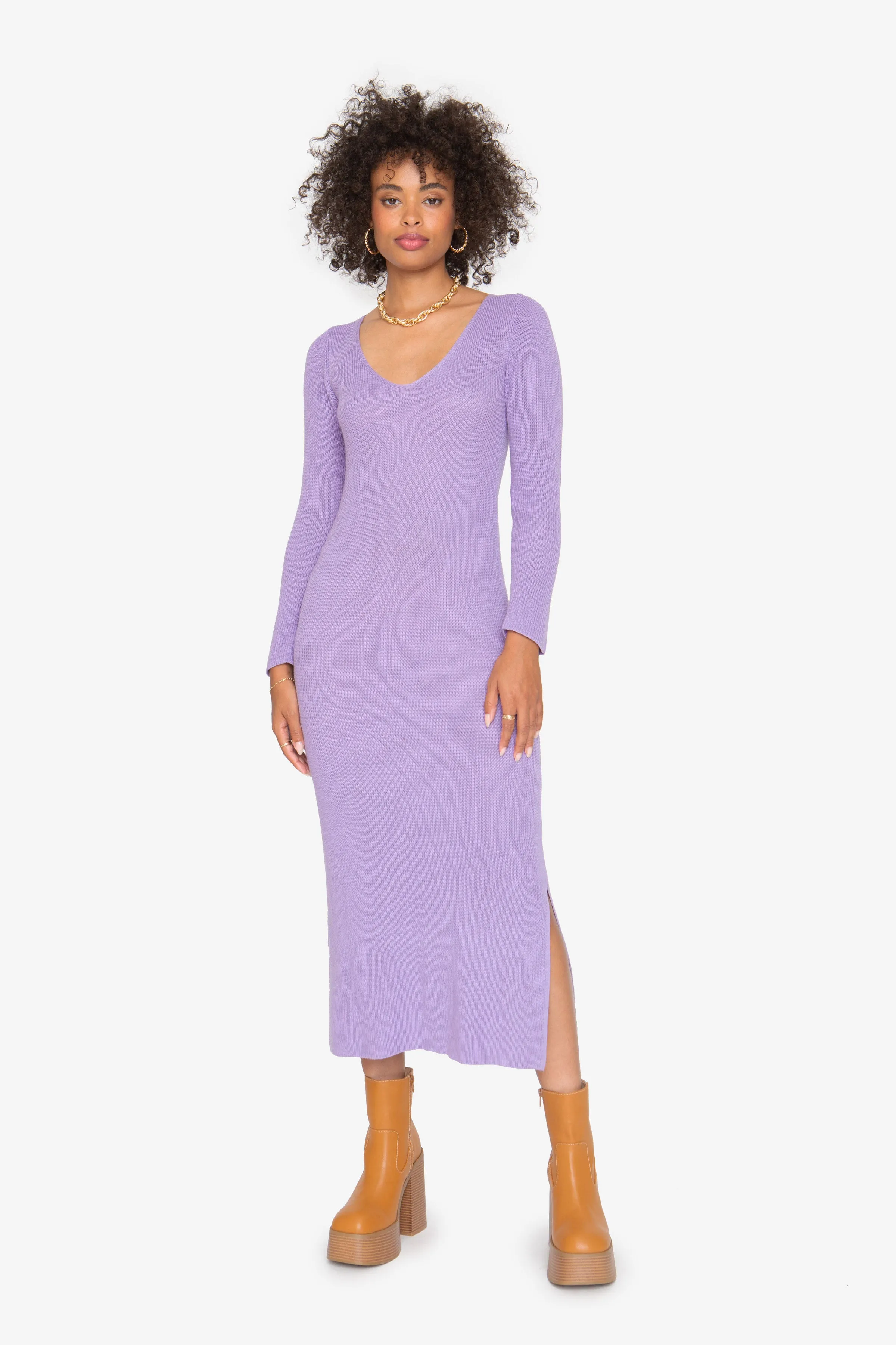Lila Midi Dress - Periwinkle sold by Callahan