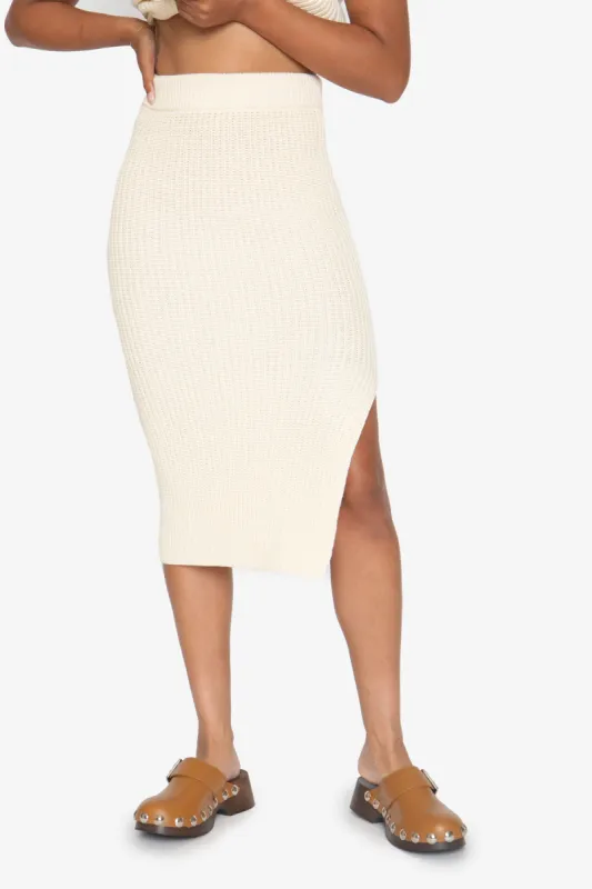 Jada Midi Skirt - Creme sold by Callahan