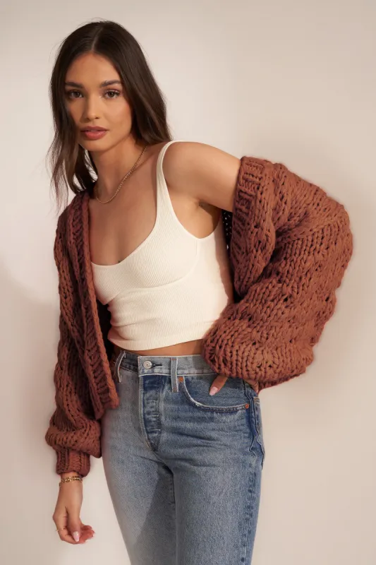 Gigi Long Sleeve Knit Top - Ivory | Parallel