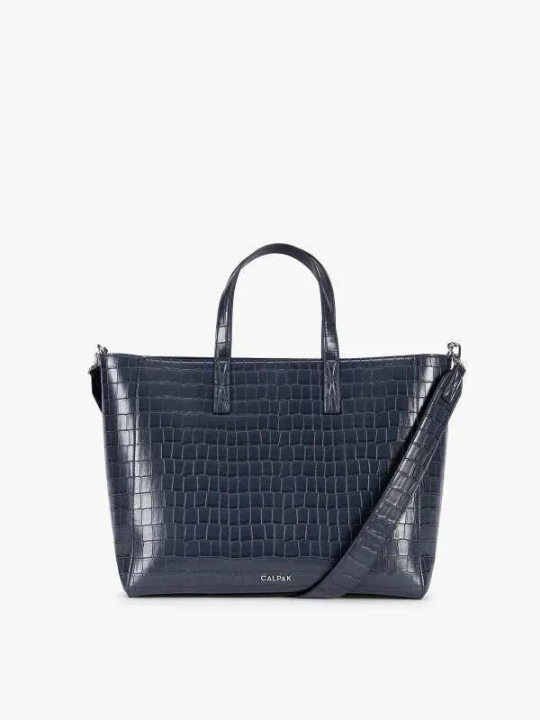Haven 15" Laptop Tote Bag in Croc-Embossed made by Haven