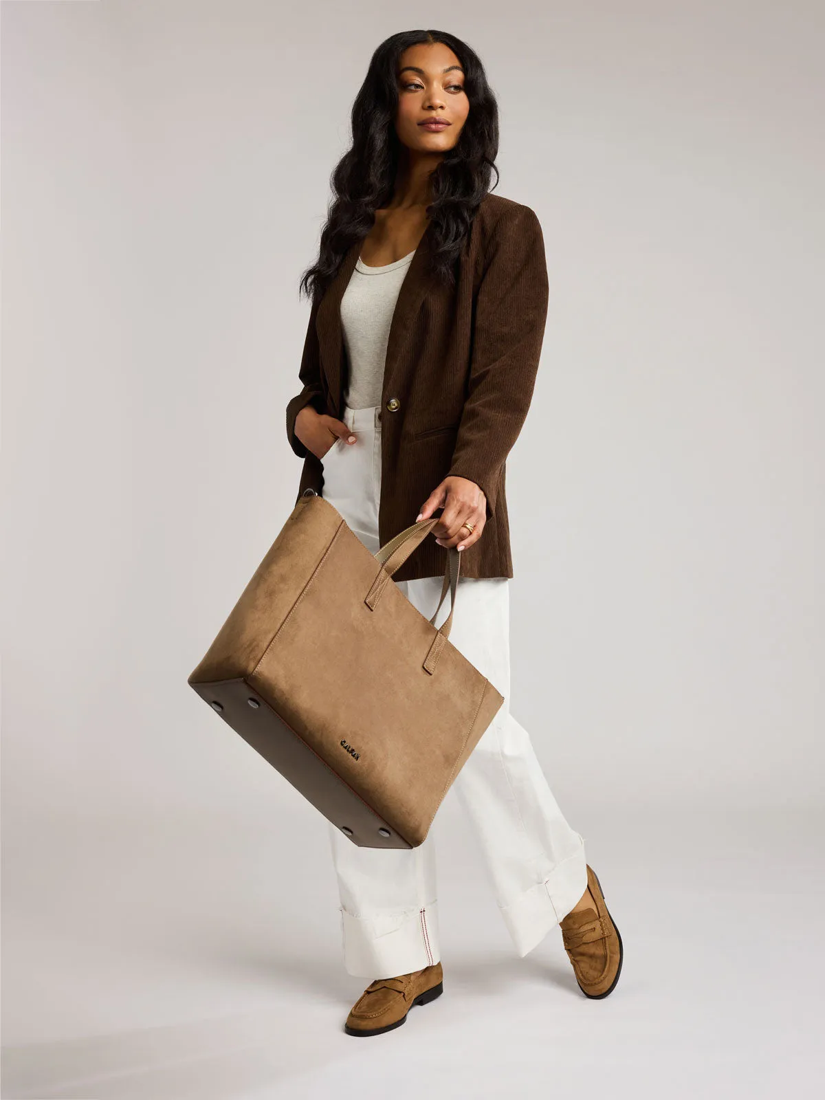 Haven 15" Laptop Tote Bag in Vegan Suede sold by Calpak product image thumbnail 2