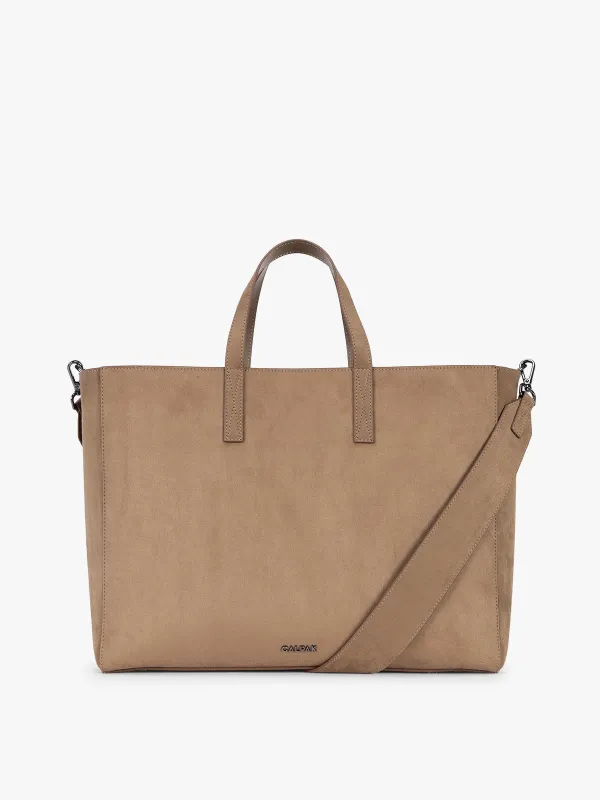 Haven 16" Laptop Tote in Vegan Suede made by Haven