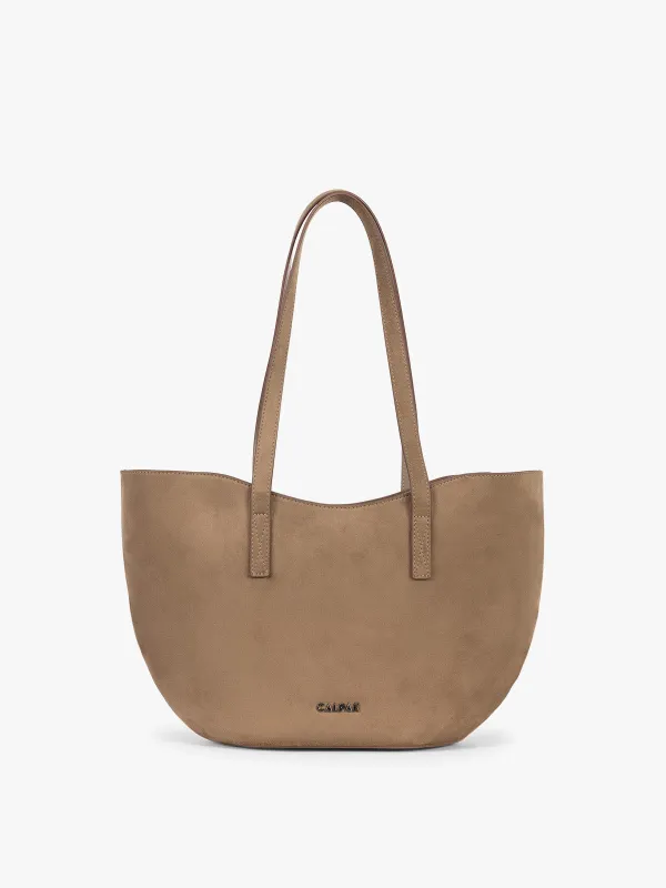 Haven Tulip Tote in Vegan Suede made by Haven