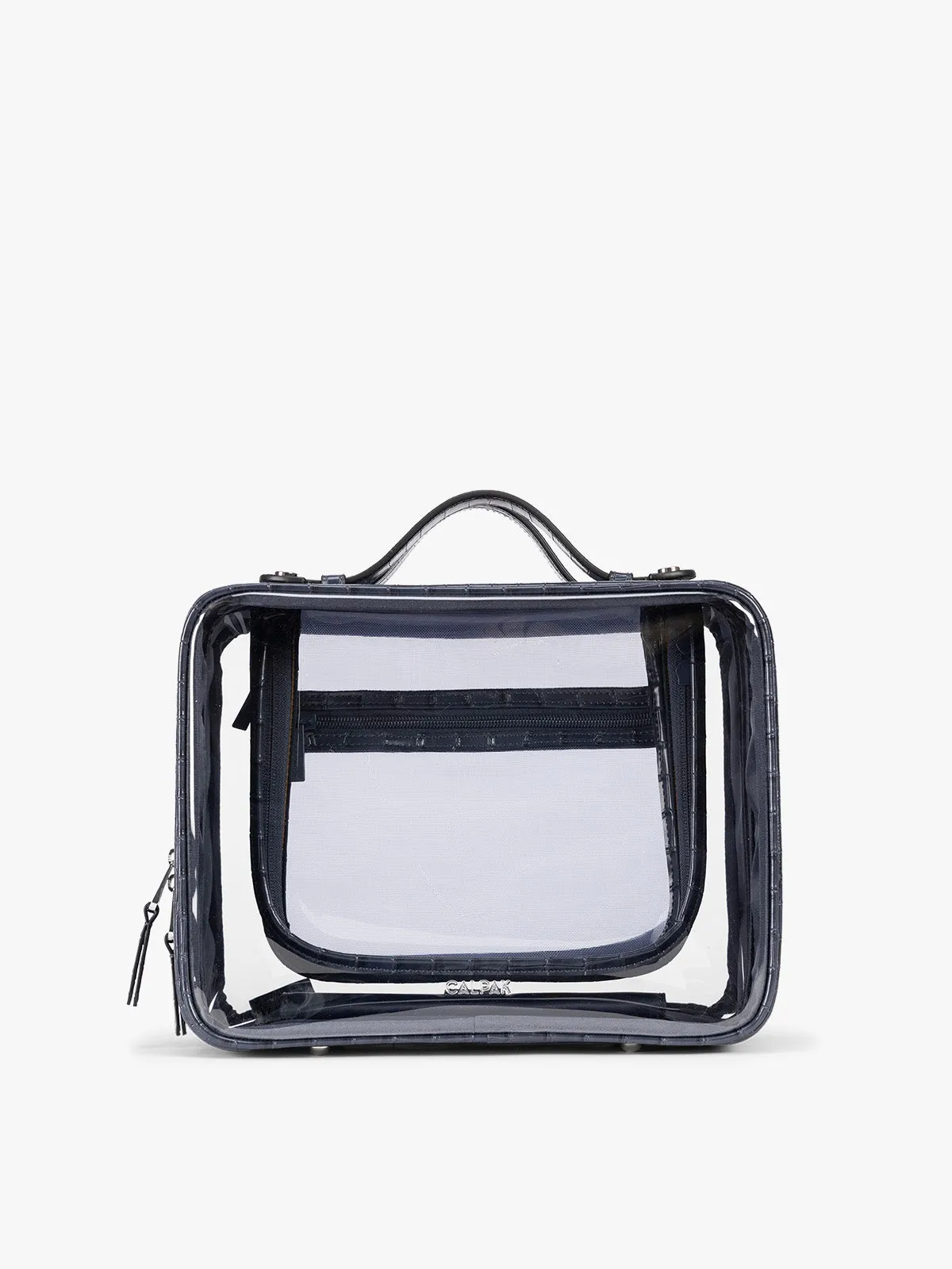 Large Clear Cosmetics Case in Croc-Embossed sold by Calpak product image thumbnail 5
