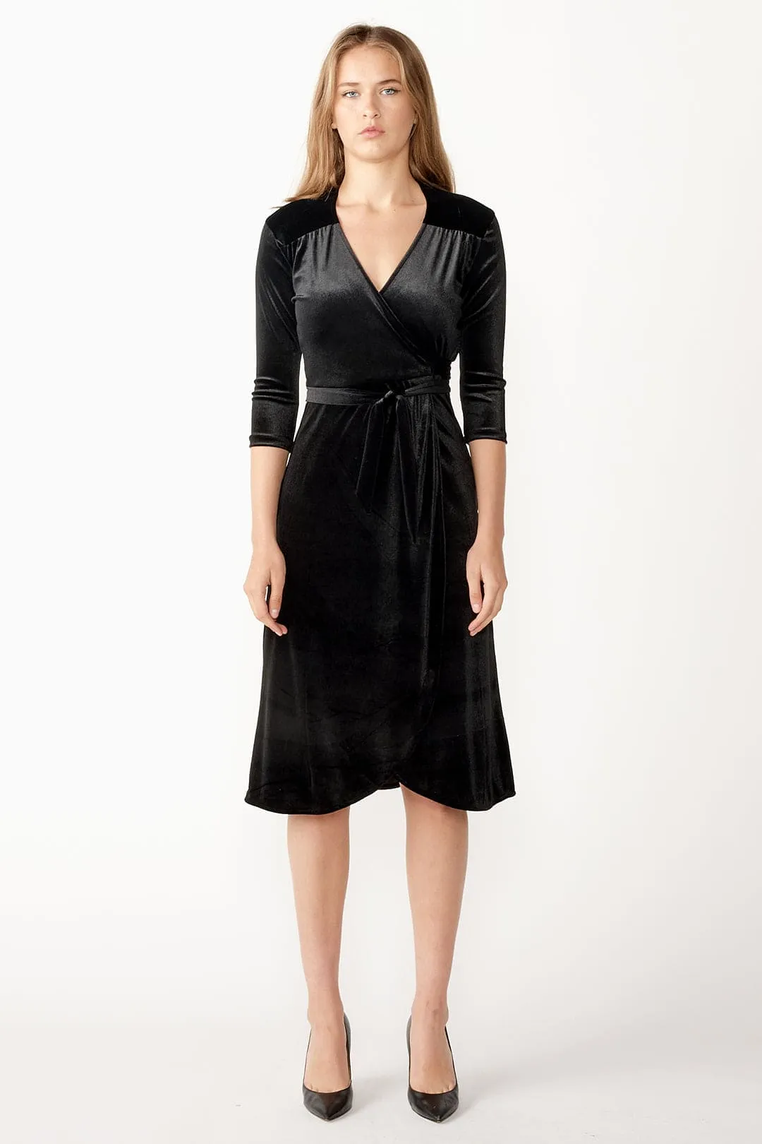Velvet Wrap Dress sold by cameo product image thumbnail 2