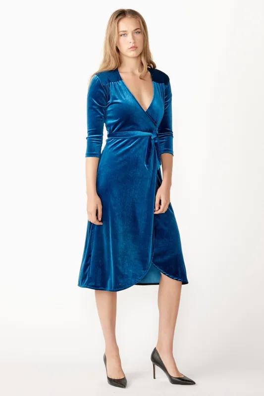 Velvet Wrap Dress made by cameo
