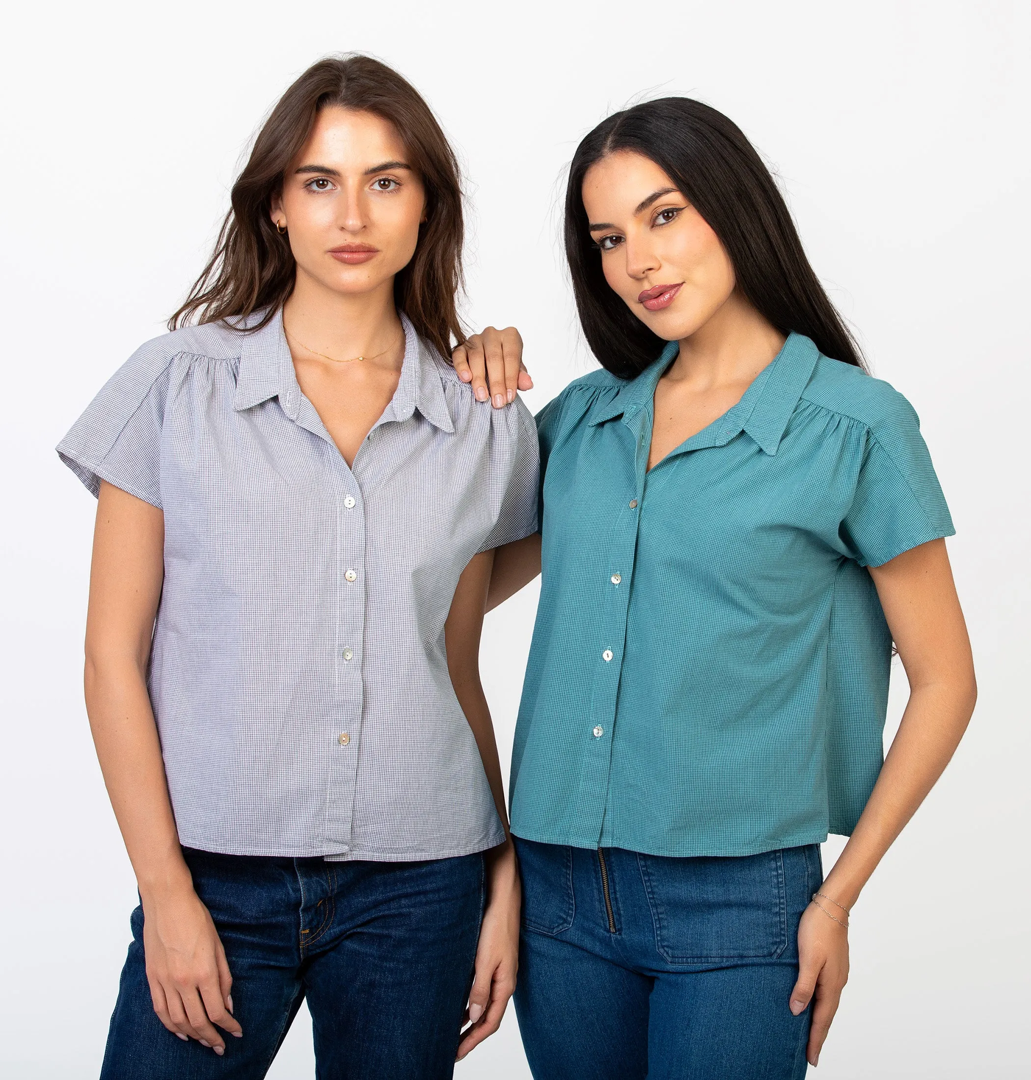 Carol Blouse in Cotton Graph sold by cameo product image thumbnail 2