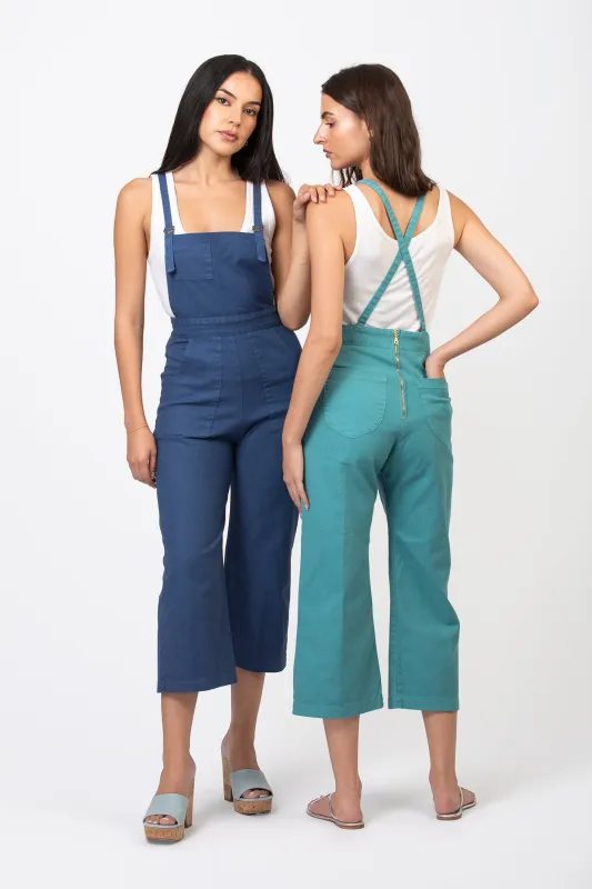 Cropped Denim Overalls made by cameo