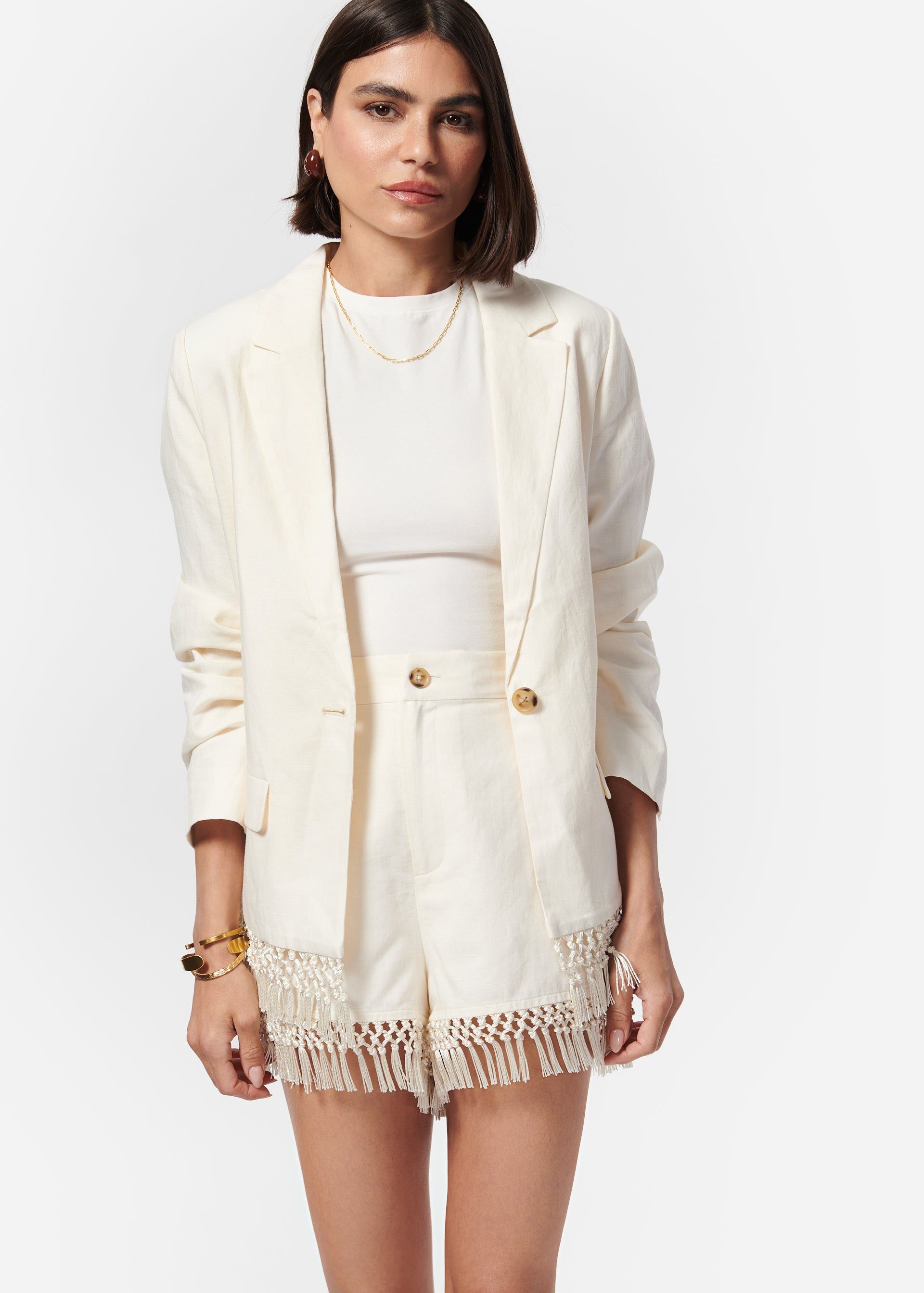 Chitra Jacket Macadamia sold by Cami NYC product image thumbnail 2