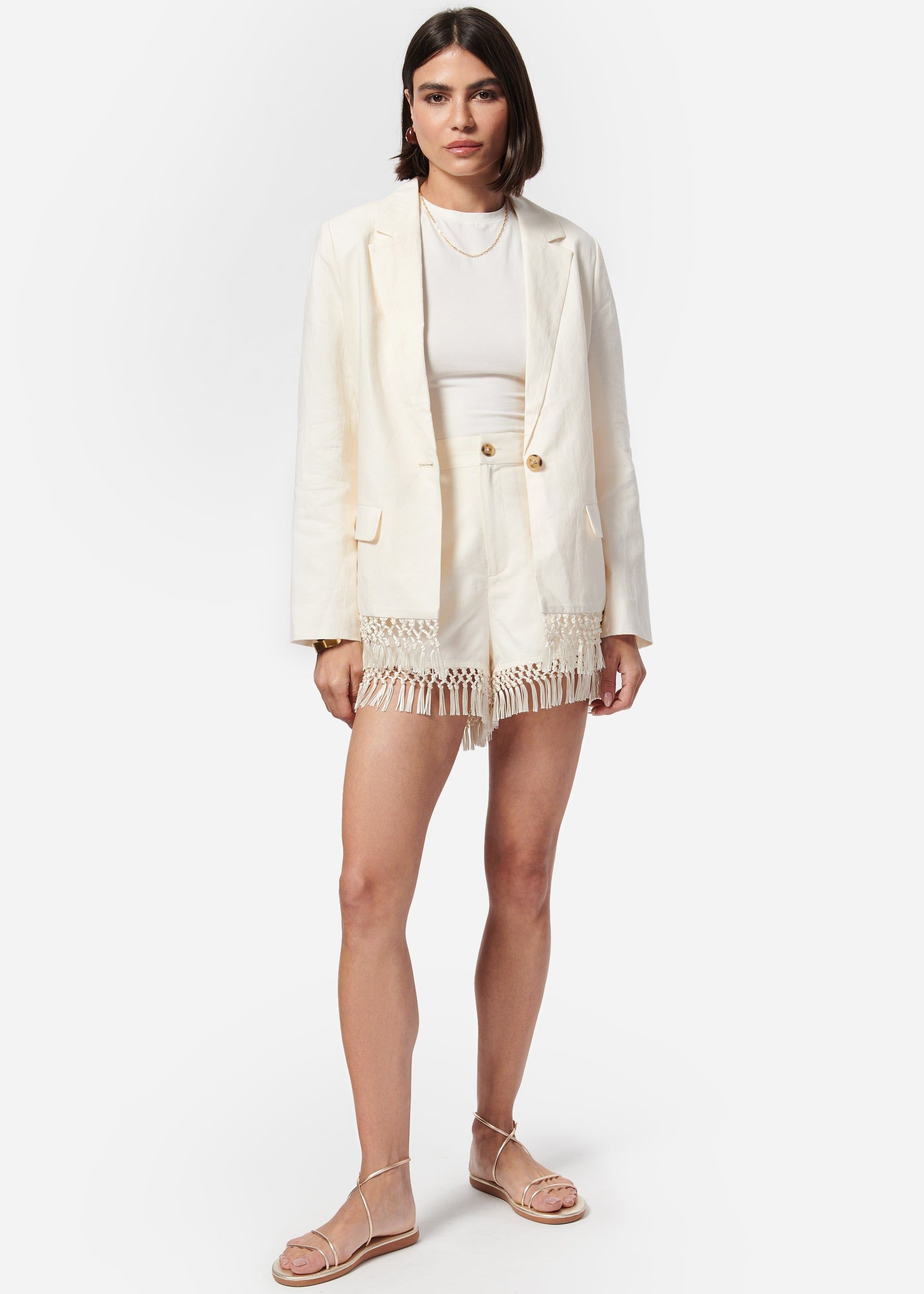 Chitra Jacket Macadamia sold by Cami NYC