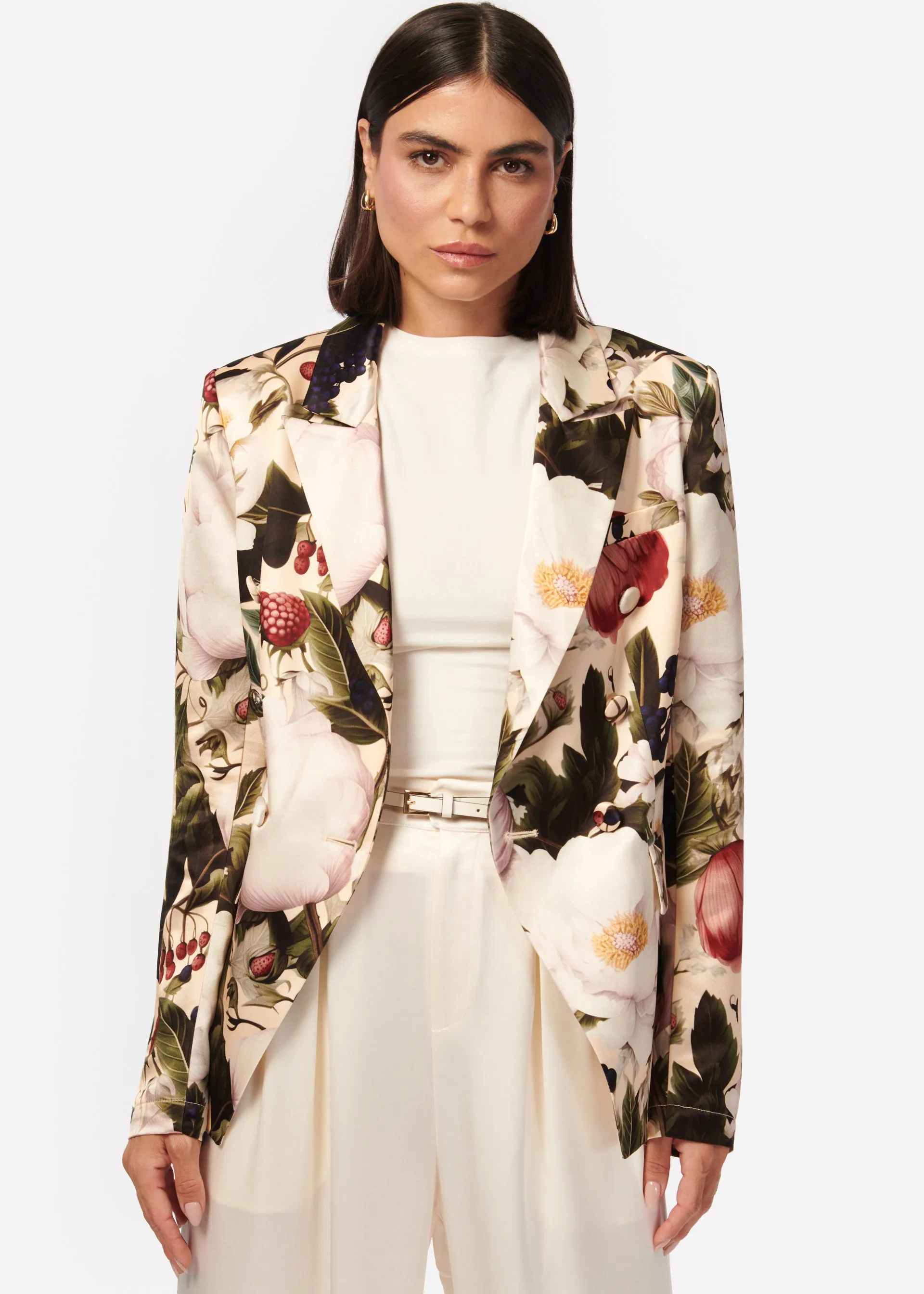 Zana Double Breasted Blazer English Garden sold by Cami NYC