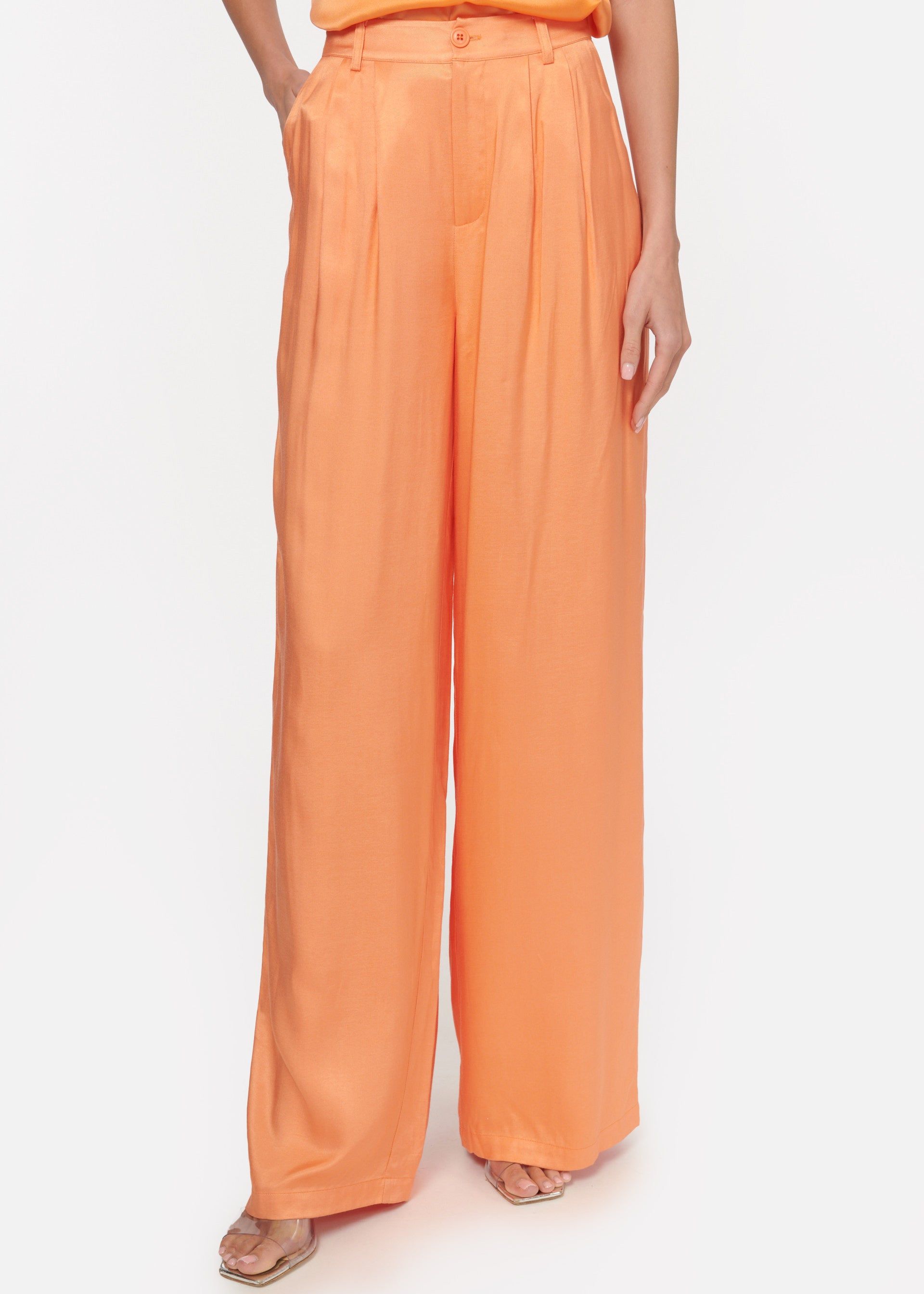 Rylie Twill Pant Papaya sold by Cami NYC