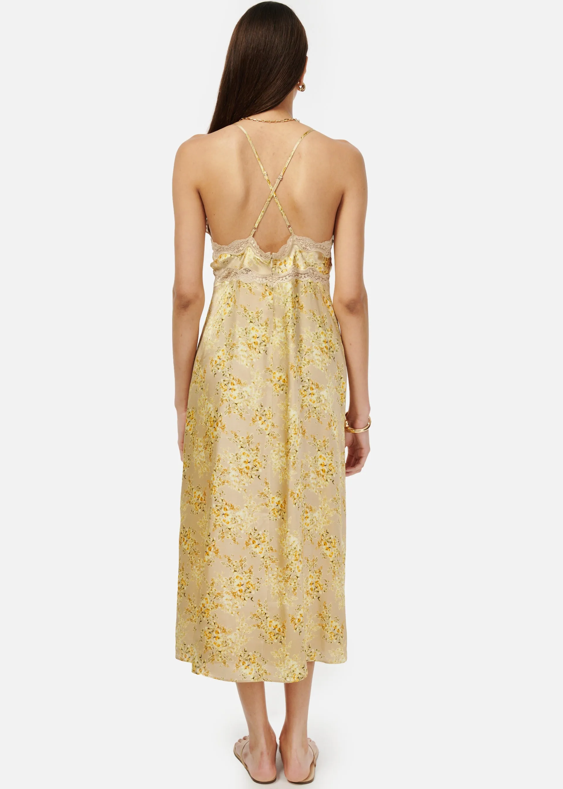 Roya Dress Yellow Primavera sold by Cami NYC product image thumbnail 4