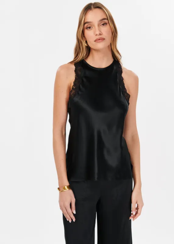 Ronan Camisole Black sold by Cami NYC
