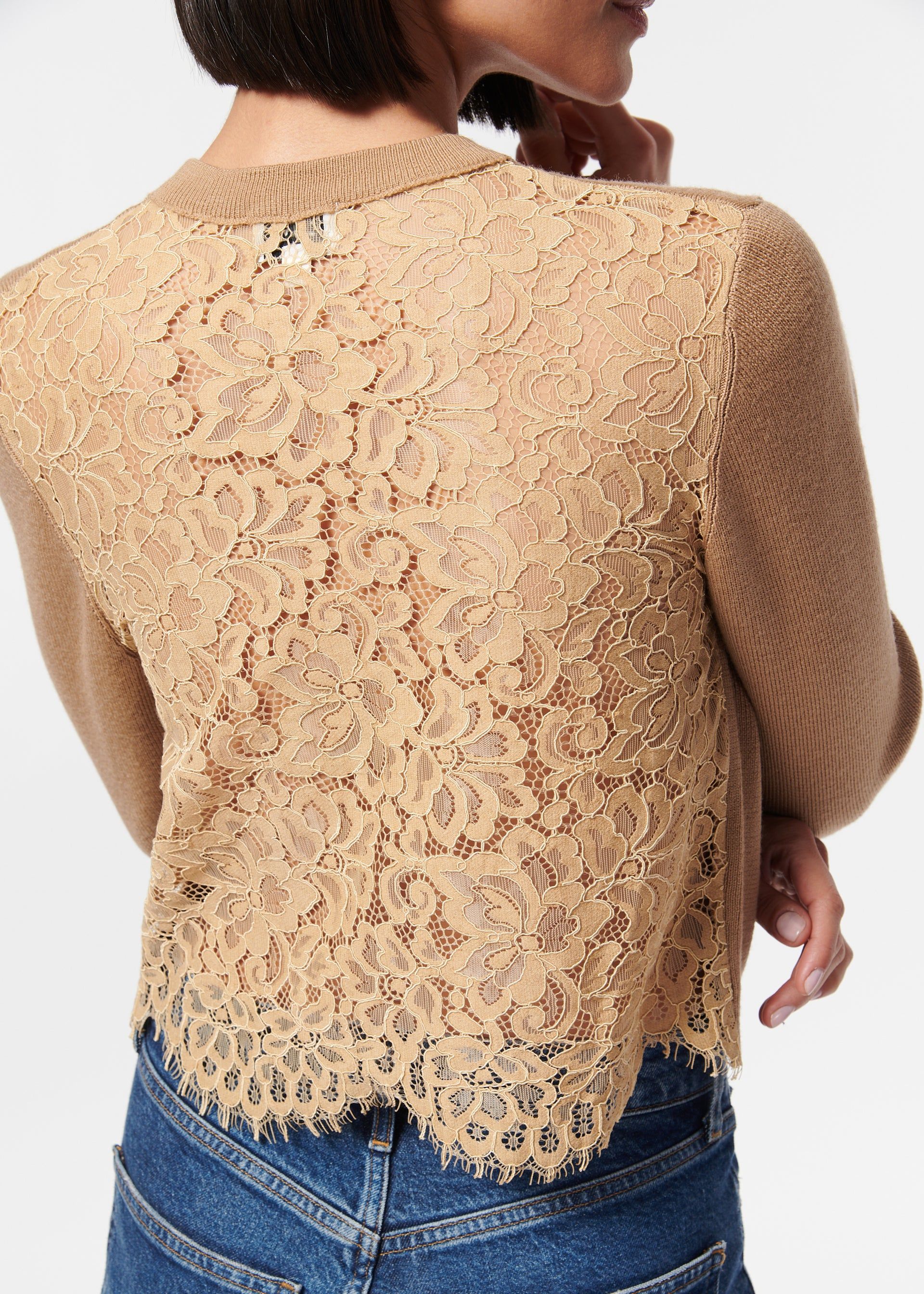 Aurla Cardigan Caramel sold by Cami NYC product image thumbnail 3