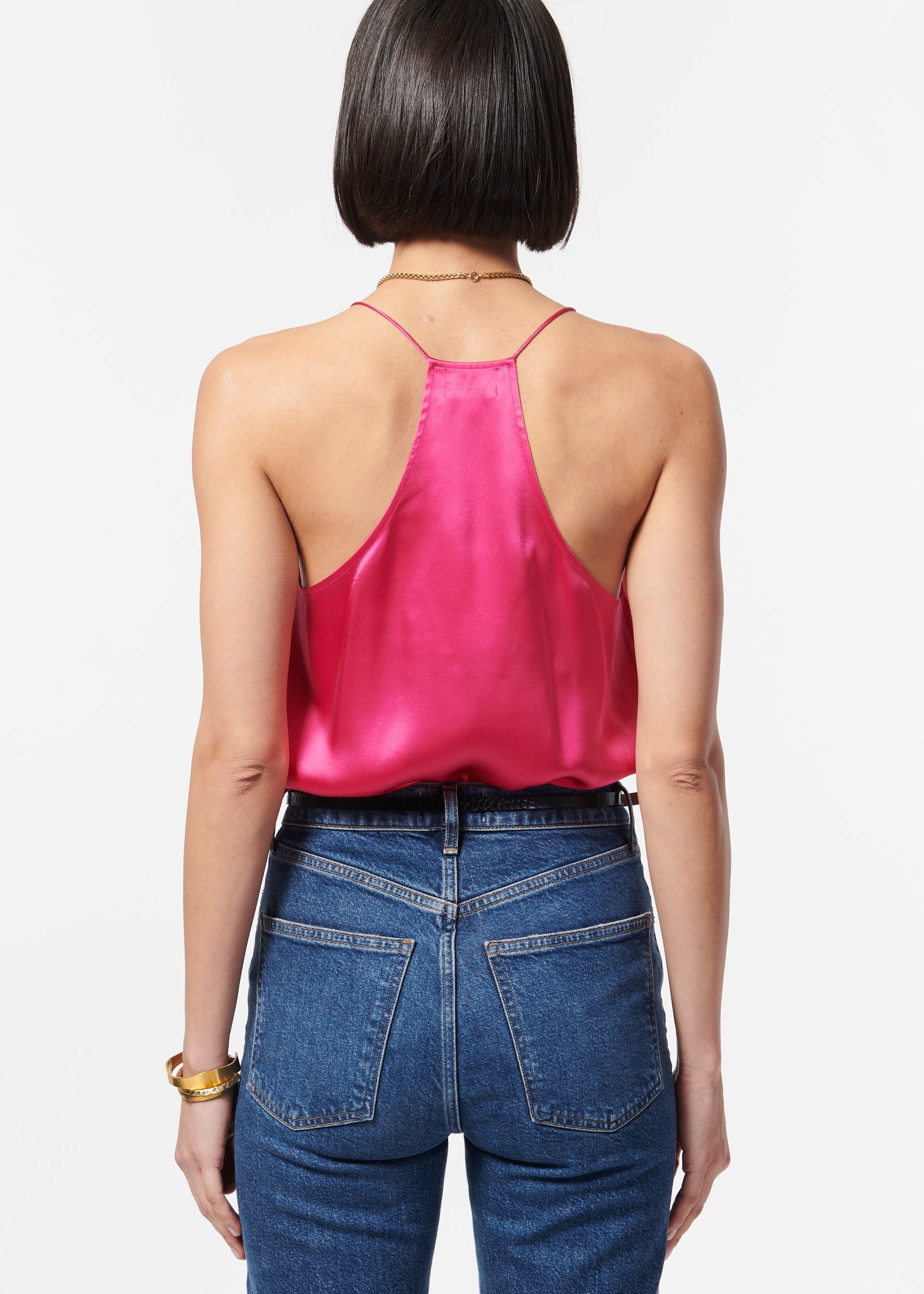 Racer Charmeuse Cami Dahlia sold by Cami NYC product image thumbnail 3