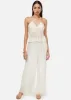 Medina Metallic Chiffon Pant White sold by Cami NYC