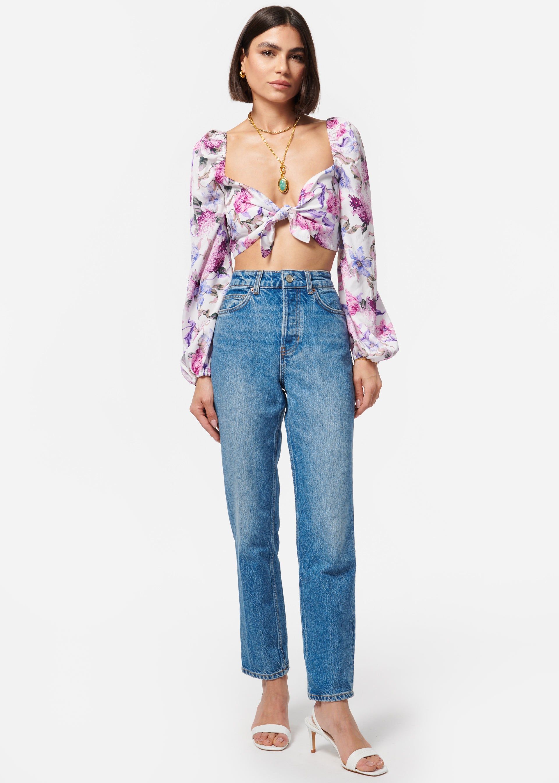 Leilana Top Clematis sold by Cami NYC product image thumbnail 2