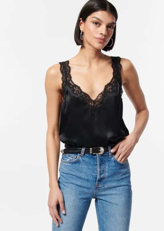 Fernanda Camisole Black sold by CAMI
