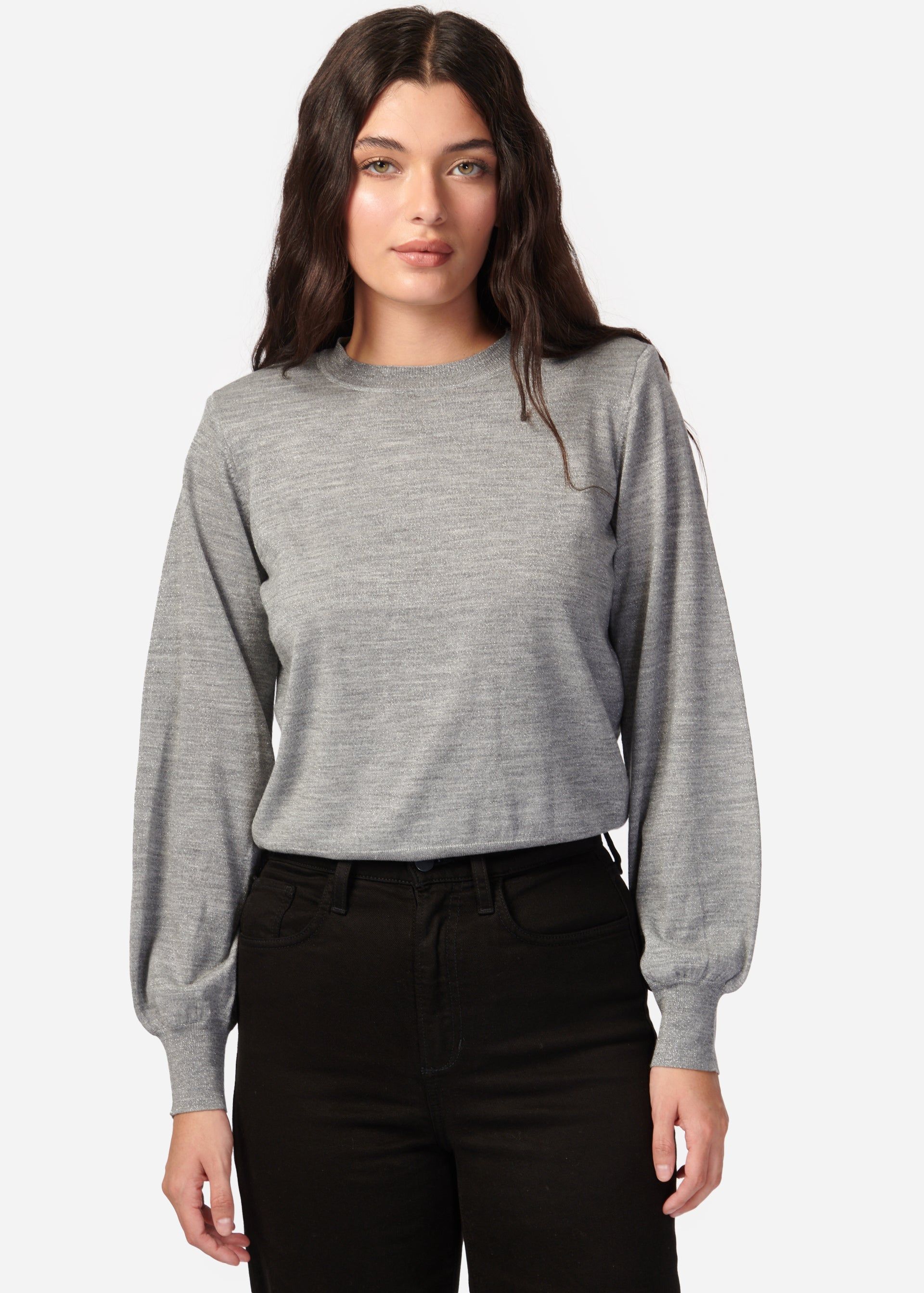 Gama Sweater Silver Metallic sold by Cami NYC