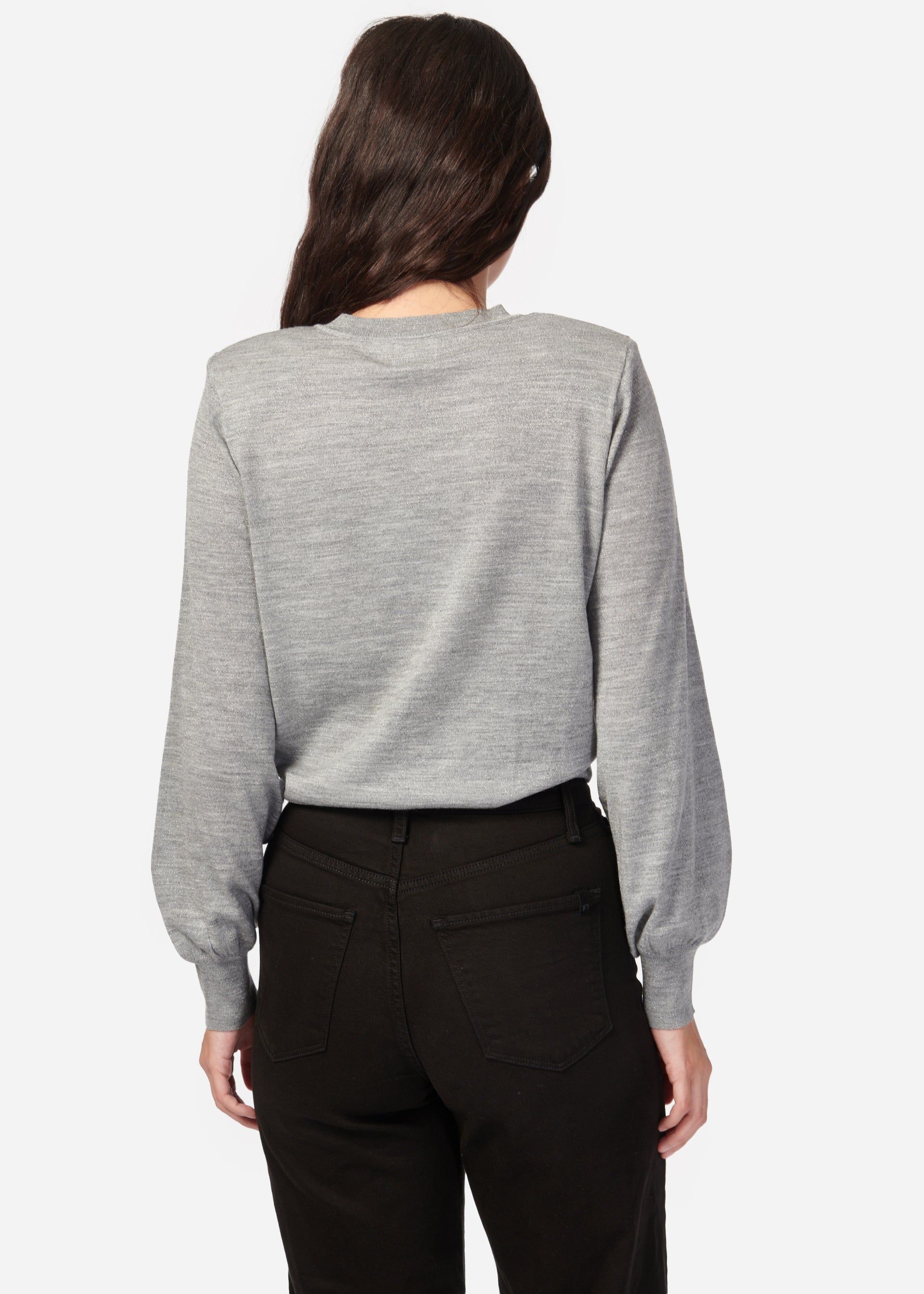Gama Sweater Silver Metallic sold by Cami NYC product image thumbnail 5