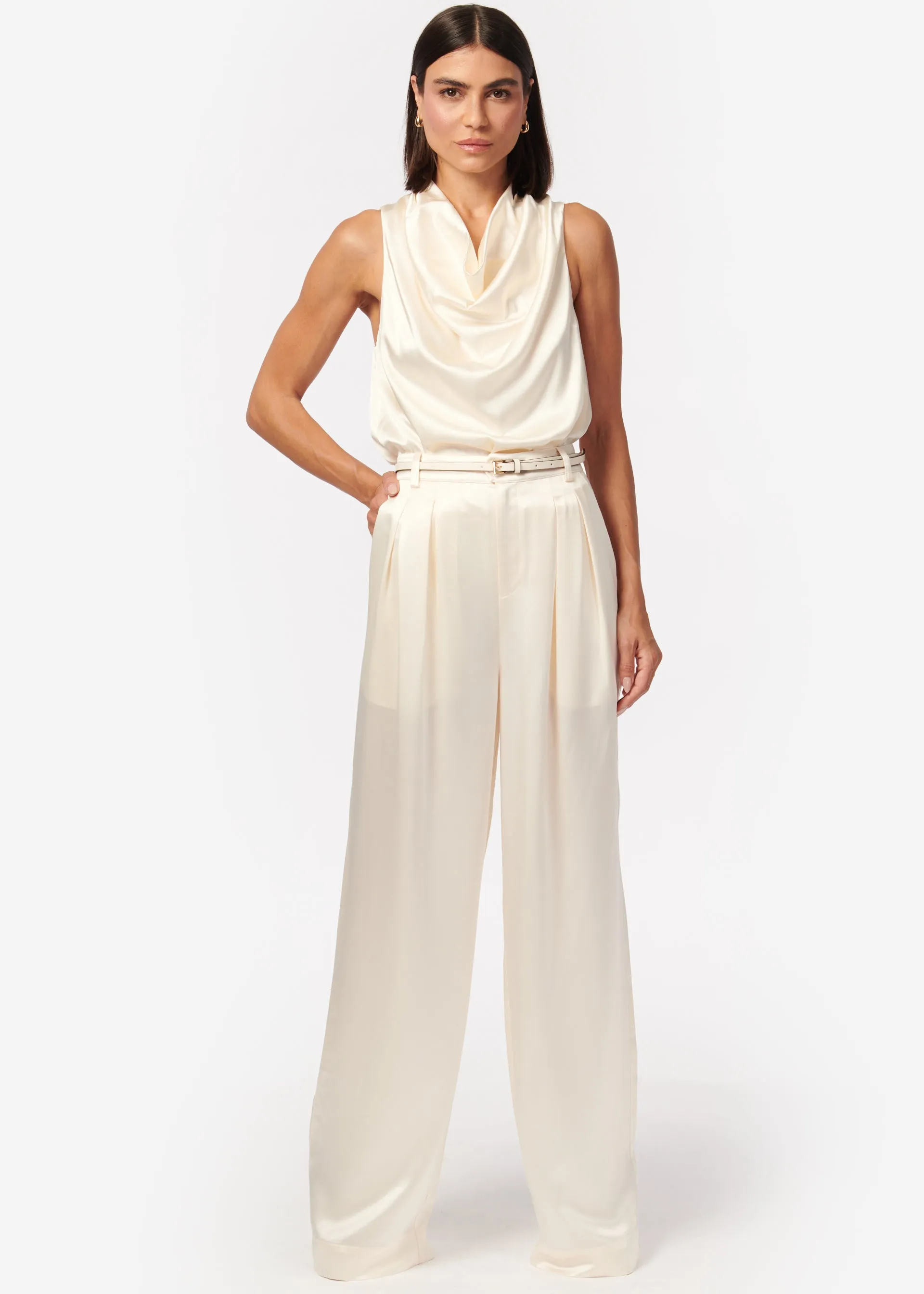 Davina Wide Leg Pant Macadamia sold by Cami NYC product image thumbnail 2
