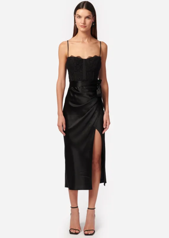 Tricia Corset Dress Black sold by Cami NYC