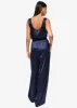 Noura Wide Leg Pant Navy sold by Cami NYC