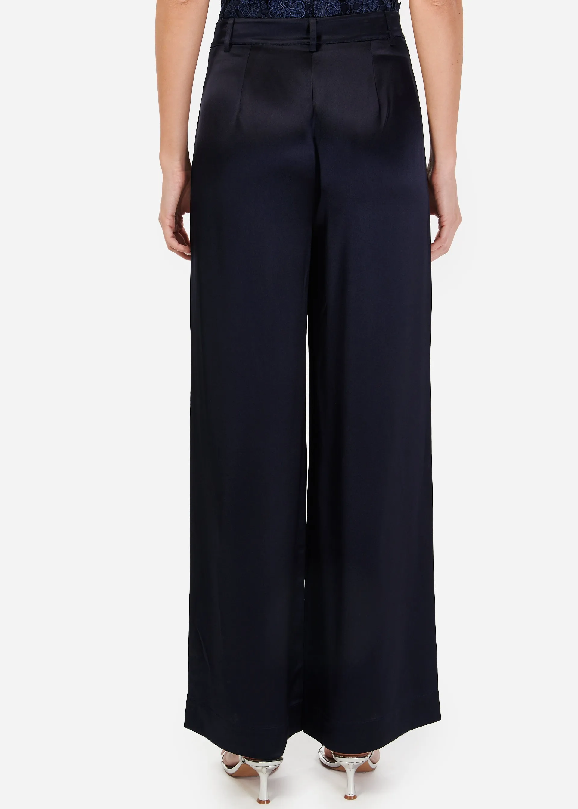 Noura Wide Leg Pant Navy sold by Cami NYC product image thumbnail 3