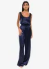 Noura Wide Leg Pant Navy sold by Cami NYC