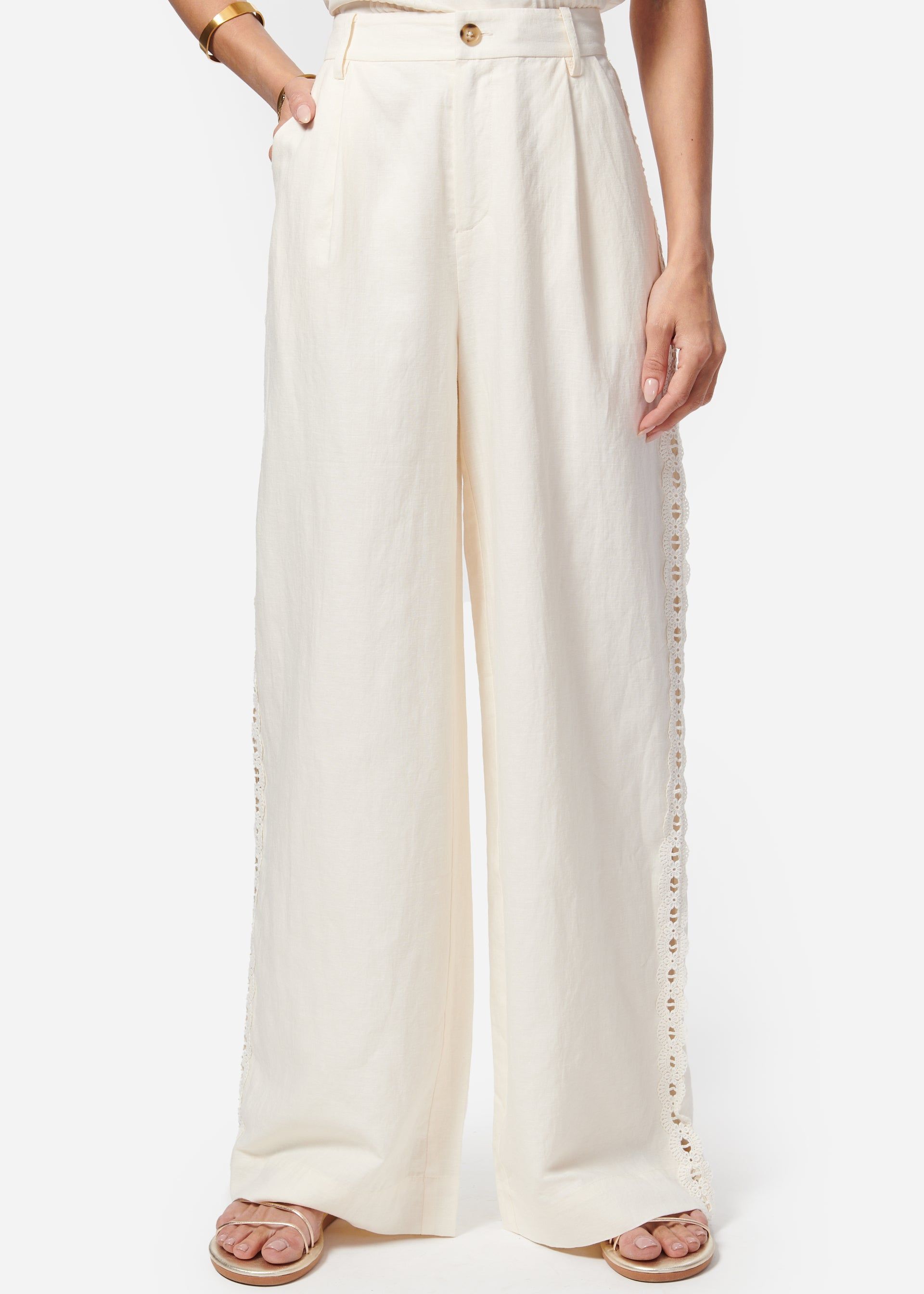 Akhila Pant Macadamia sold by Cami NYC