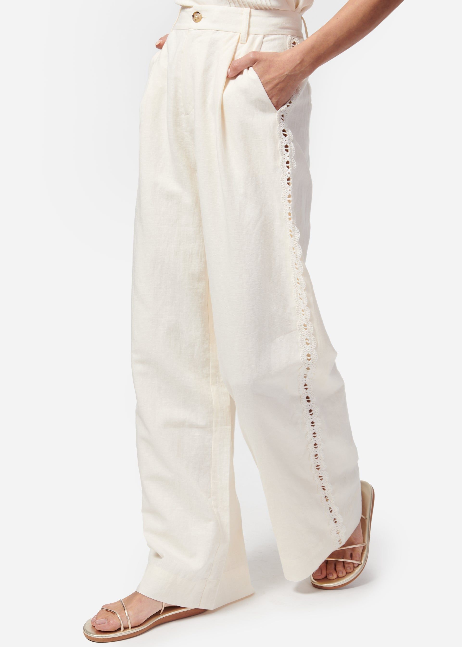 Akhila Pant Macadamia sold by Cami NYC product image thumbnail 4