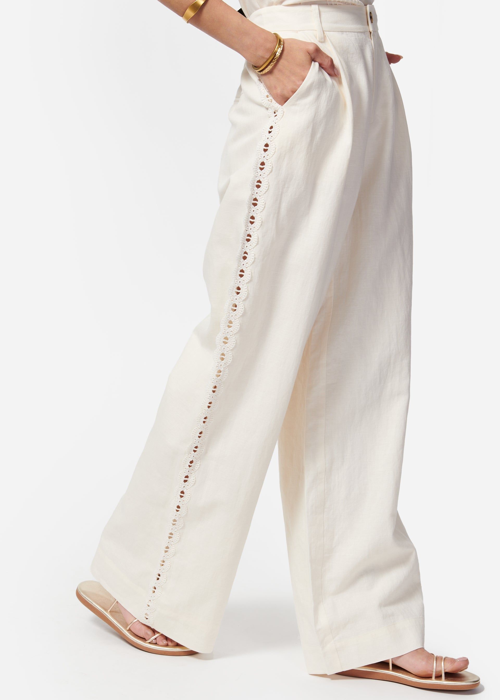 Akhila Pant Macadamia sold by Cami NYC product image thumbnail 3