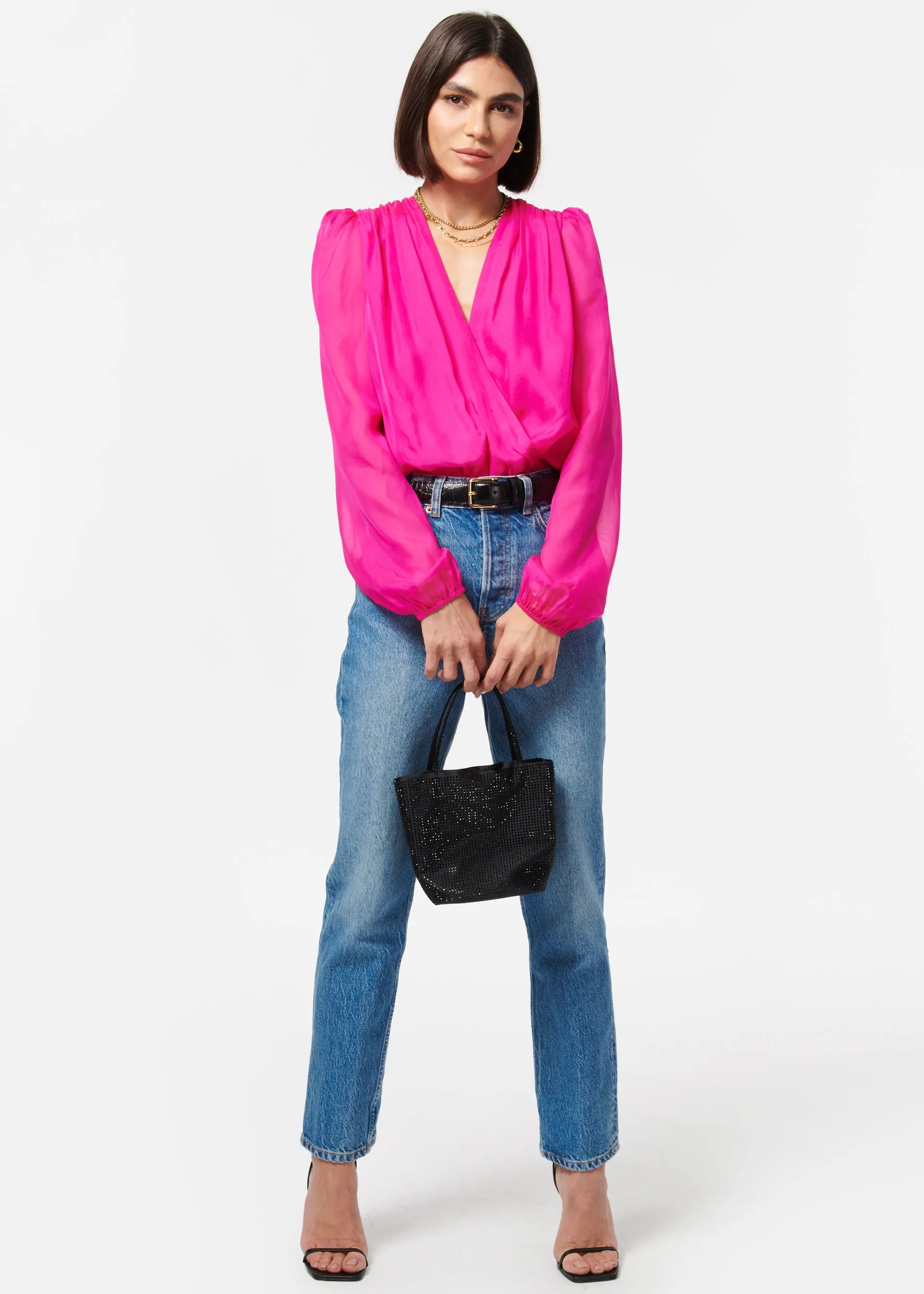 Isa Bodysuit Neon Pink sold by Cami NYC product image thumbnail 2