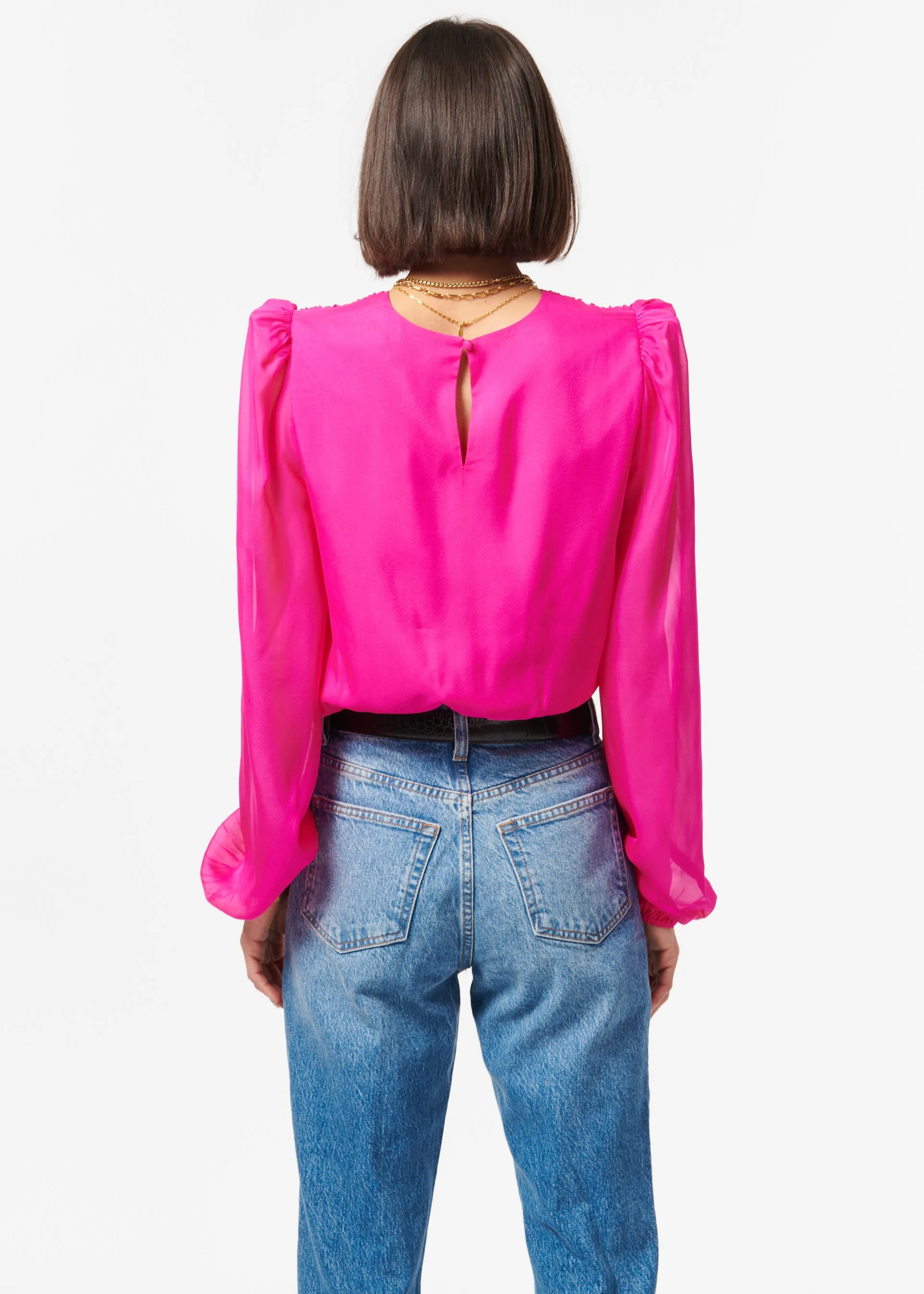 Isa Bodysuit Neon Pink sold by Cami NYC product image thumbnail 3