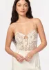 Delmara Corset Bodysuit Ceramic sold by Cami NYC