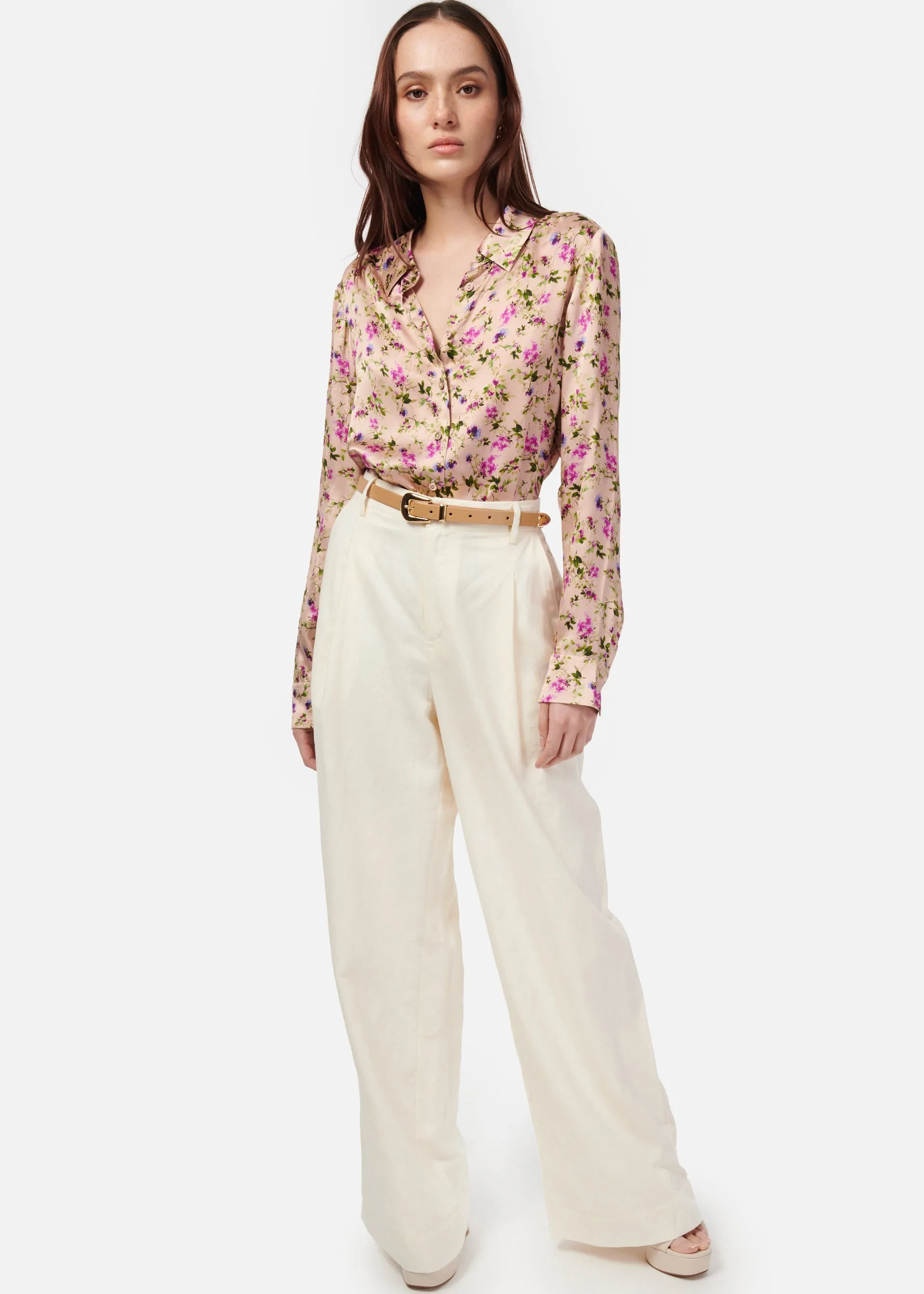 Crosby Blouse Spring Geranium sold by Cami NYC product image thumbnail 2