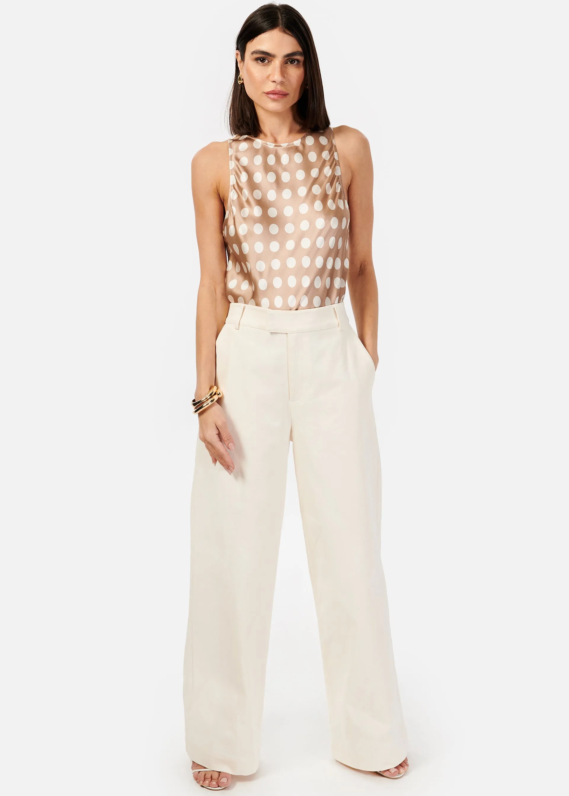 Anais Bull Denim Pant Macadamia sold by Cami NYC product image thumbnail 2