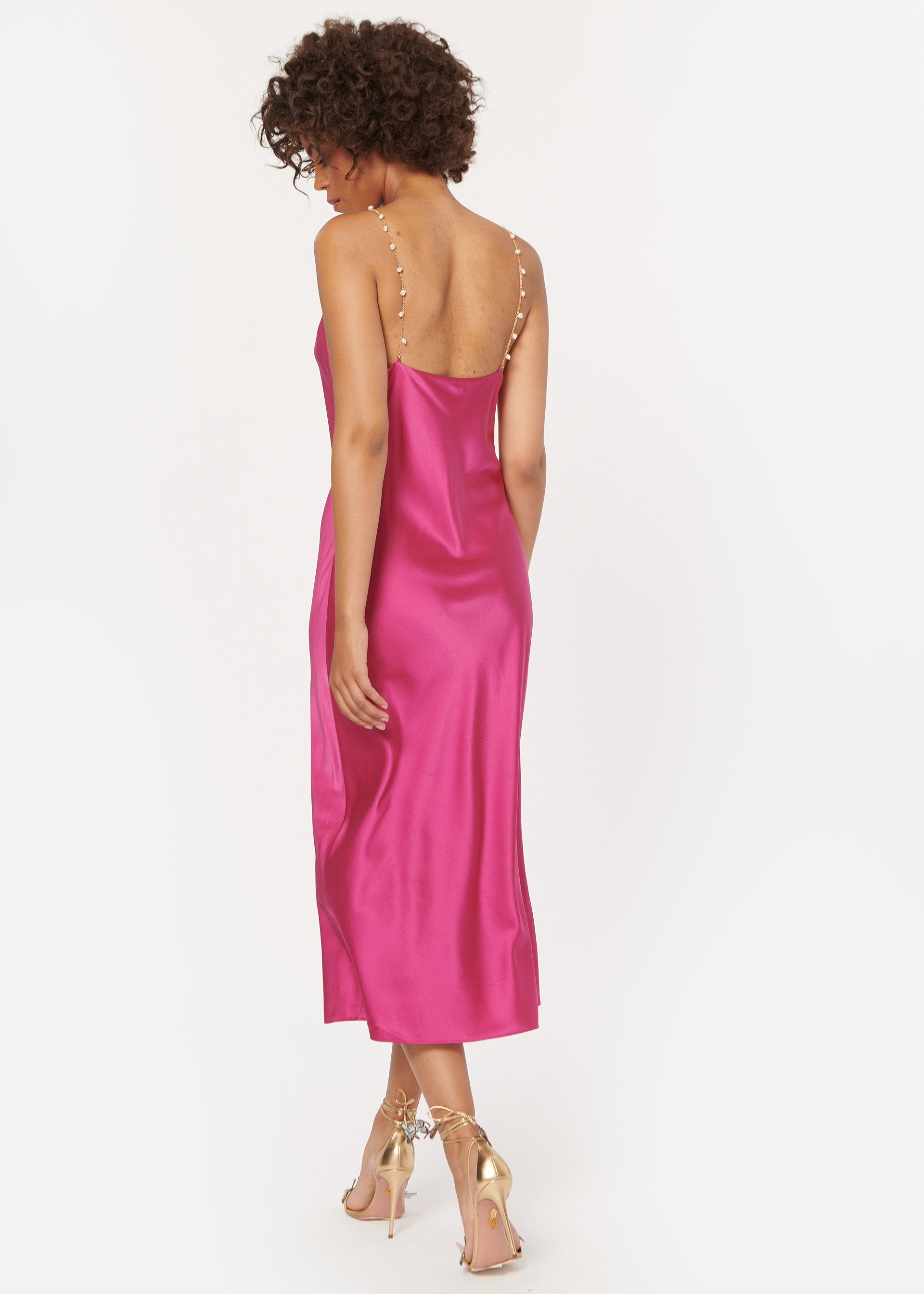 Shallon Dress Magenta sold by Cami NYC product image thumbnail 3