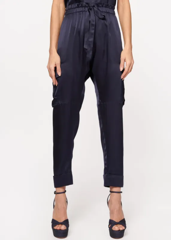 Carmen Cargo Pant Navy sold by Cami NYC