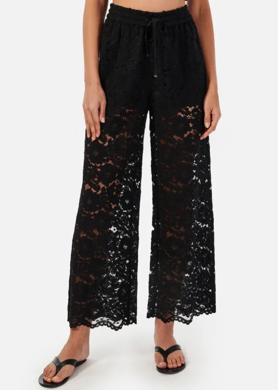 Dara Wide Leg Pant Black sold by Cami NYC