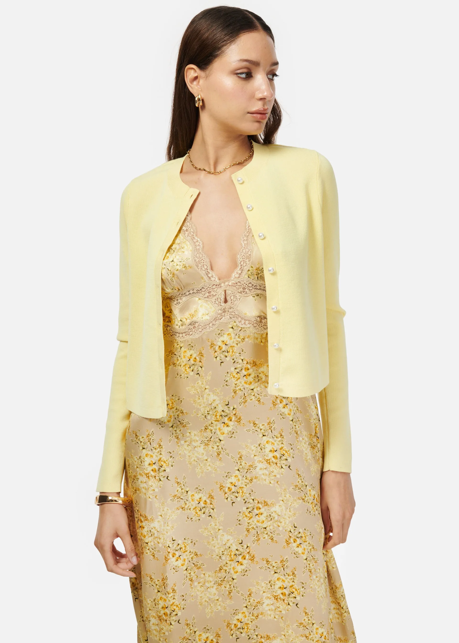 Jessa Cardigan Sunlight sold by Cami NYC