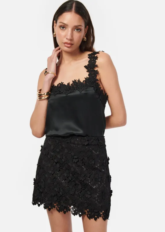 Bellamy Camisole Black sold by Cami NYC