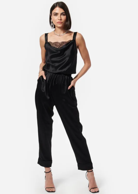Lemar Jumpsuit Black sold by Cami NYC