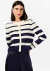 Kimbra Pearl Cardigan Shadow Stripe sold by Cami NYC