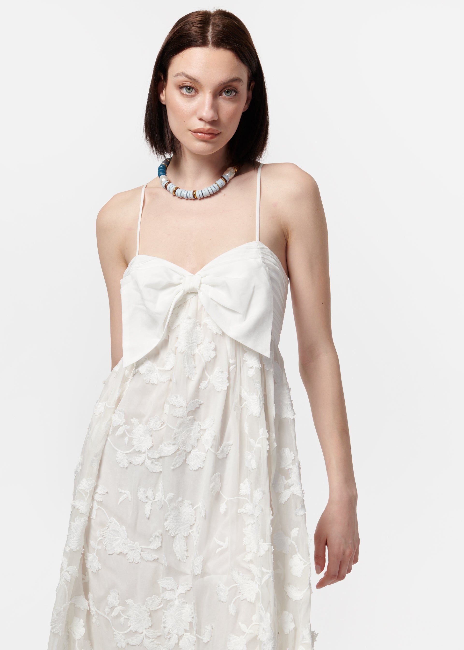 Loa Applique Dress White sold by Cami NYC product image thumbnail 2