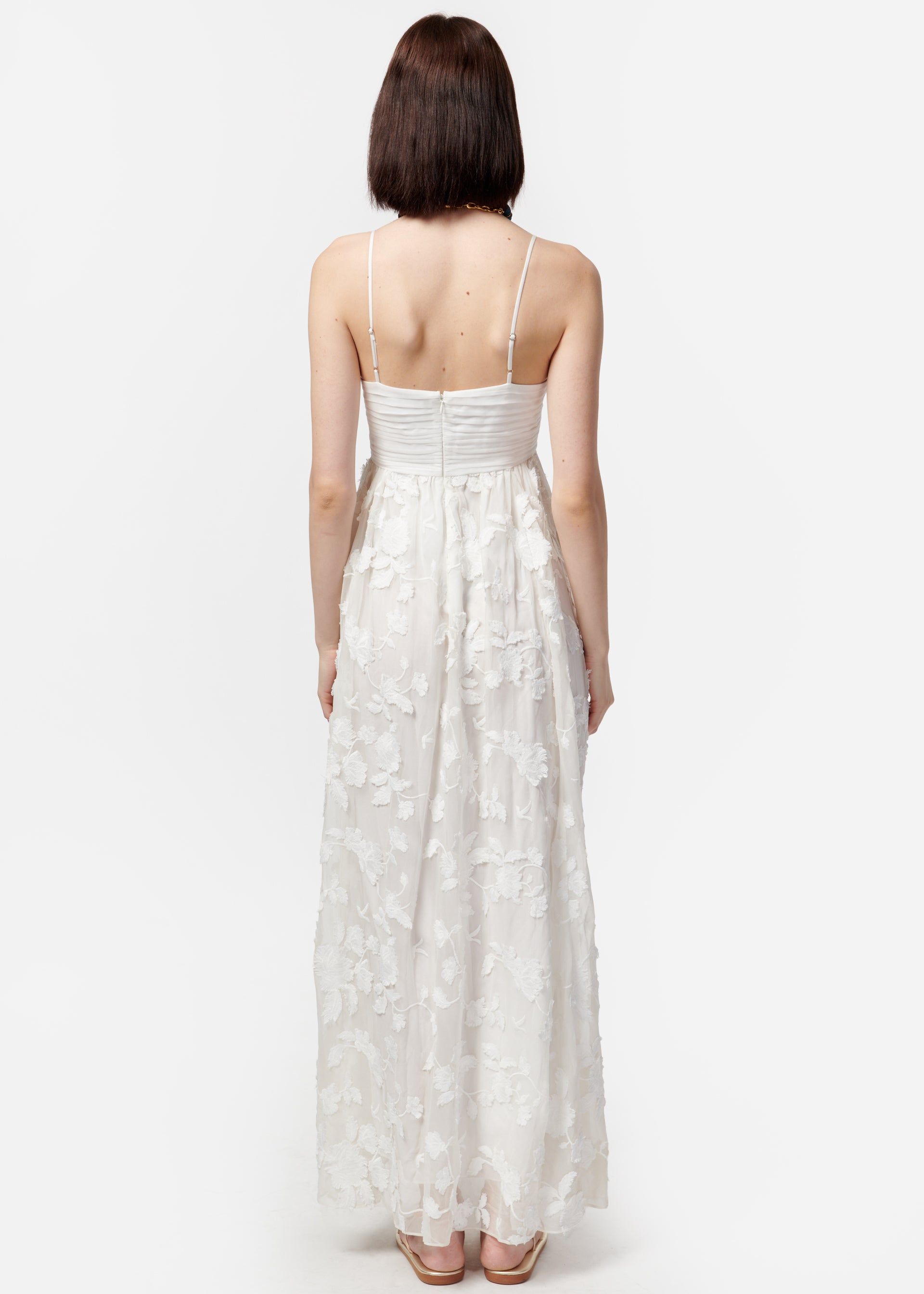 Loa Applique Dress White sold by Cami NYC product image thumbnail 5