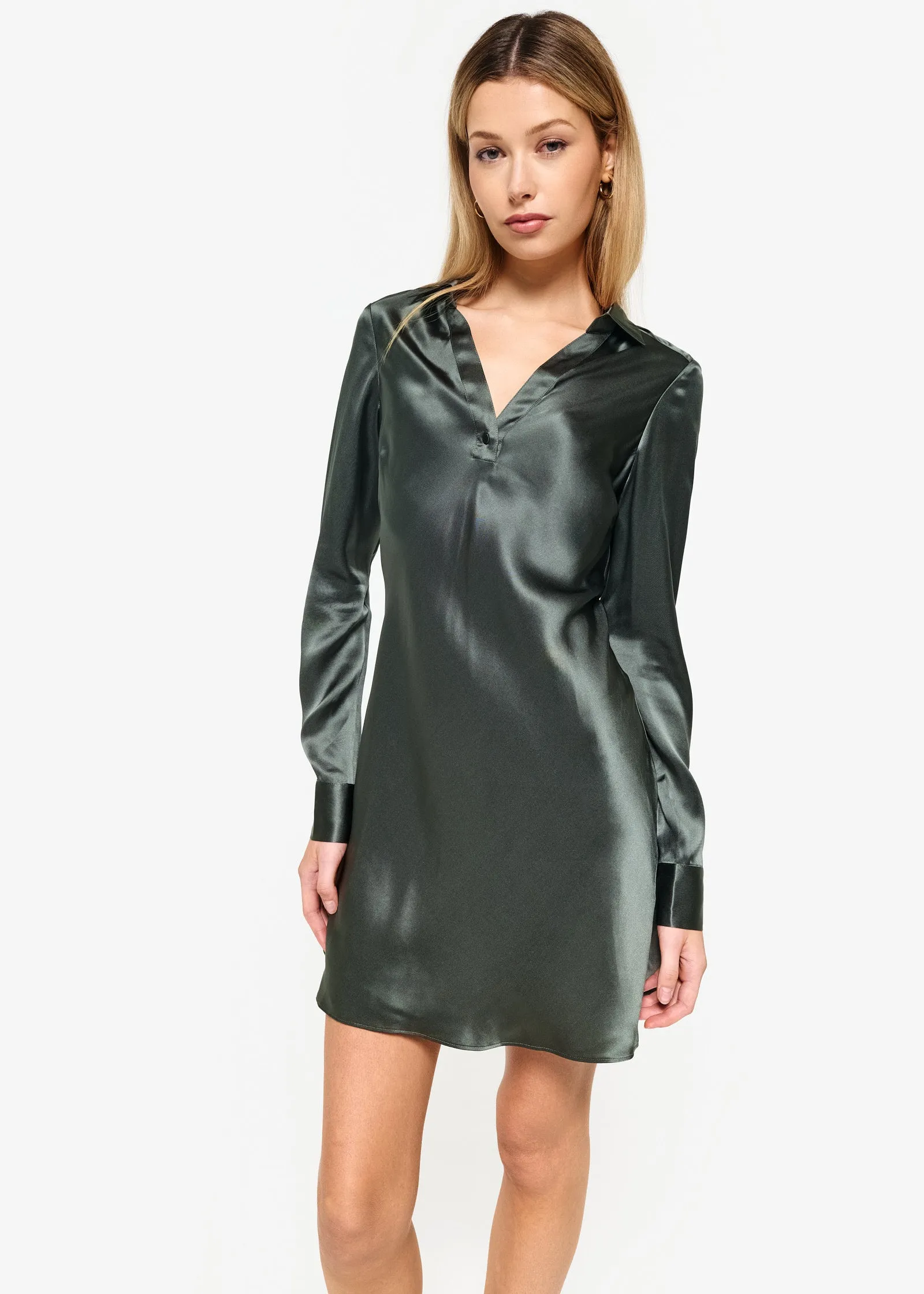 Toulouse Dress Thyme sold by Cami NYC product image thumbnail 3