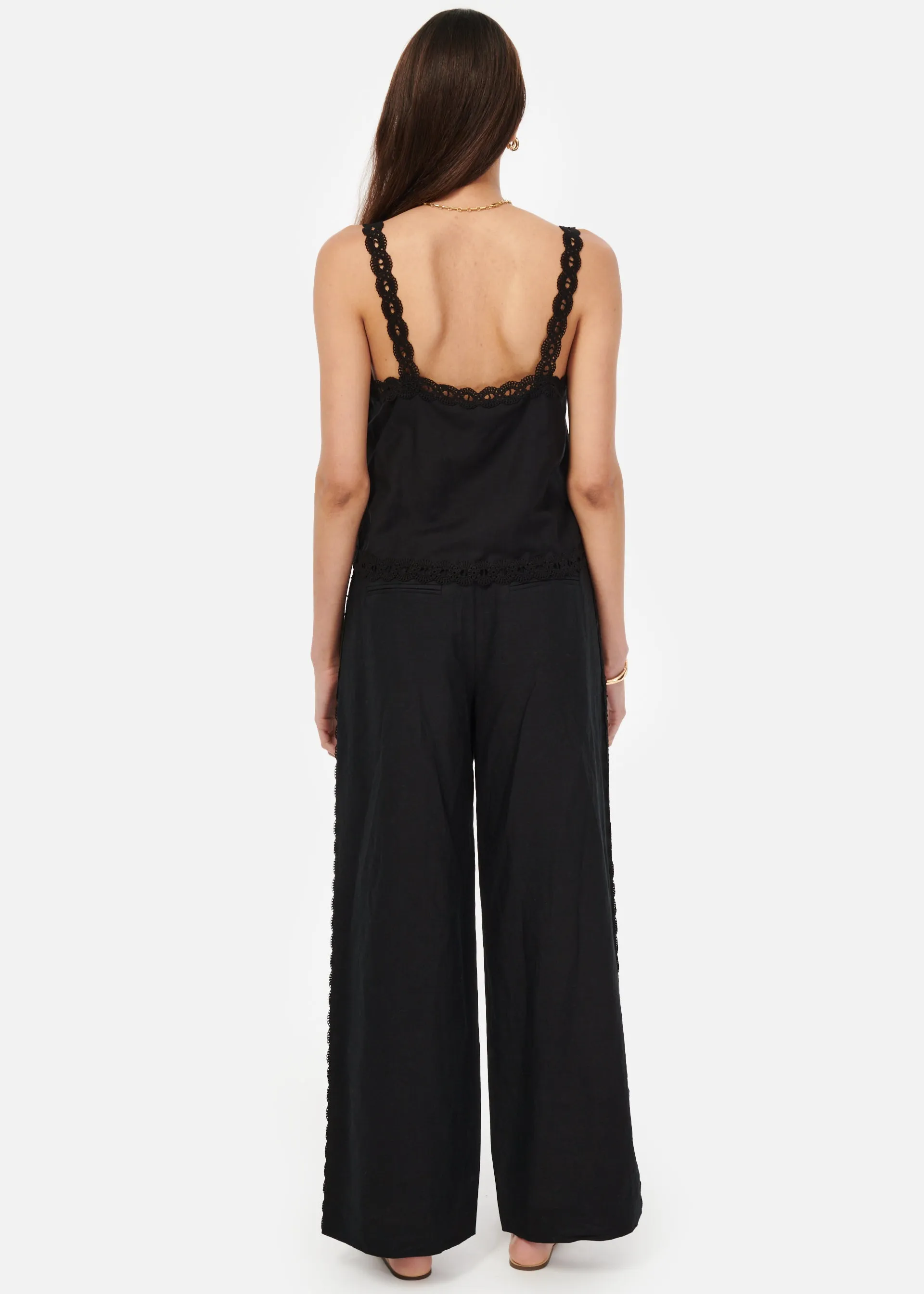 Akhila Wide Leg Pant Black sold by Cami NYC product image thumbnail 5